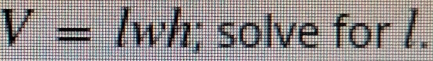 V=  1/2 ; solve for I.