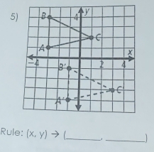 Rule: (x,y)to _」_