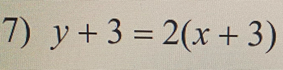 y+3=2(x+3)