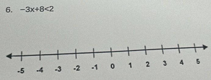 -3x+8<2</tex>