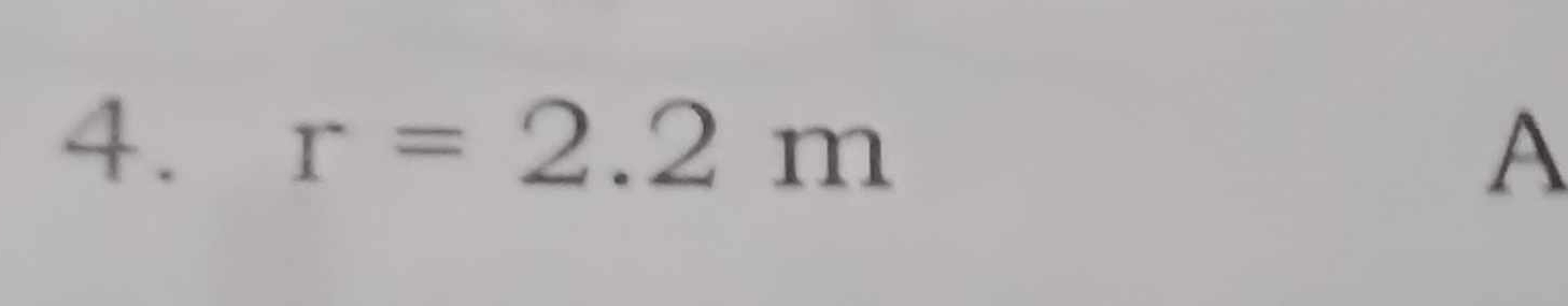 r=2.2m A