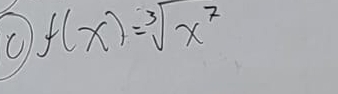 f(x)=sqrt[3](x^7)