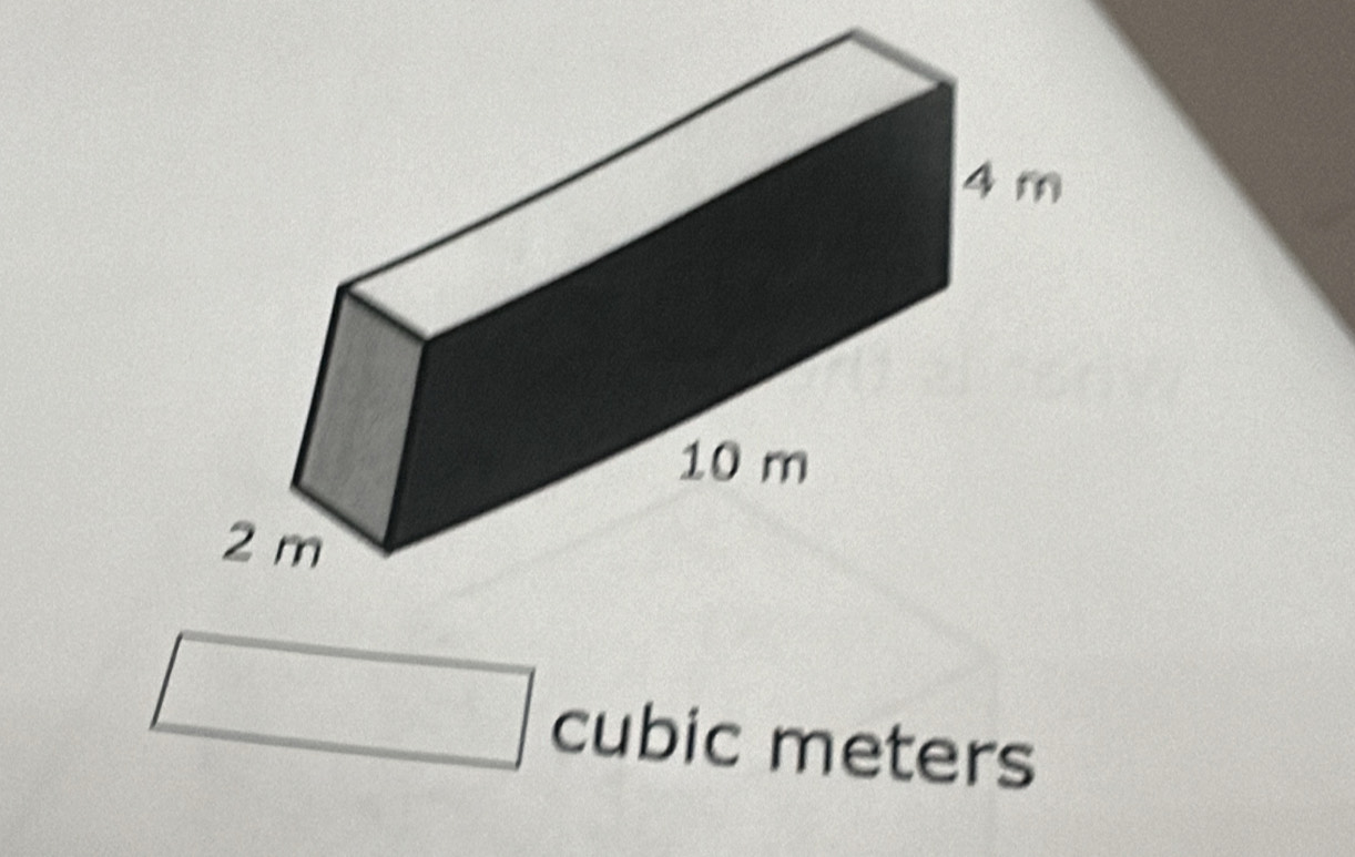 square
 □ /□   cubic meters