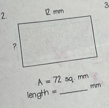 A=72sq.mm mm
length= _