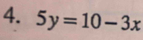 5y=10-3x