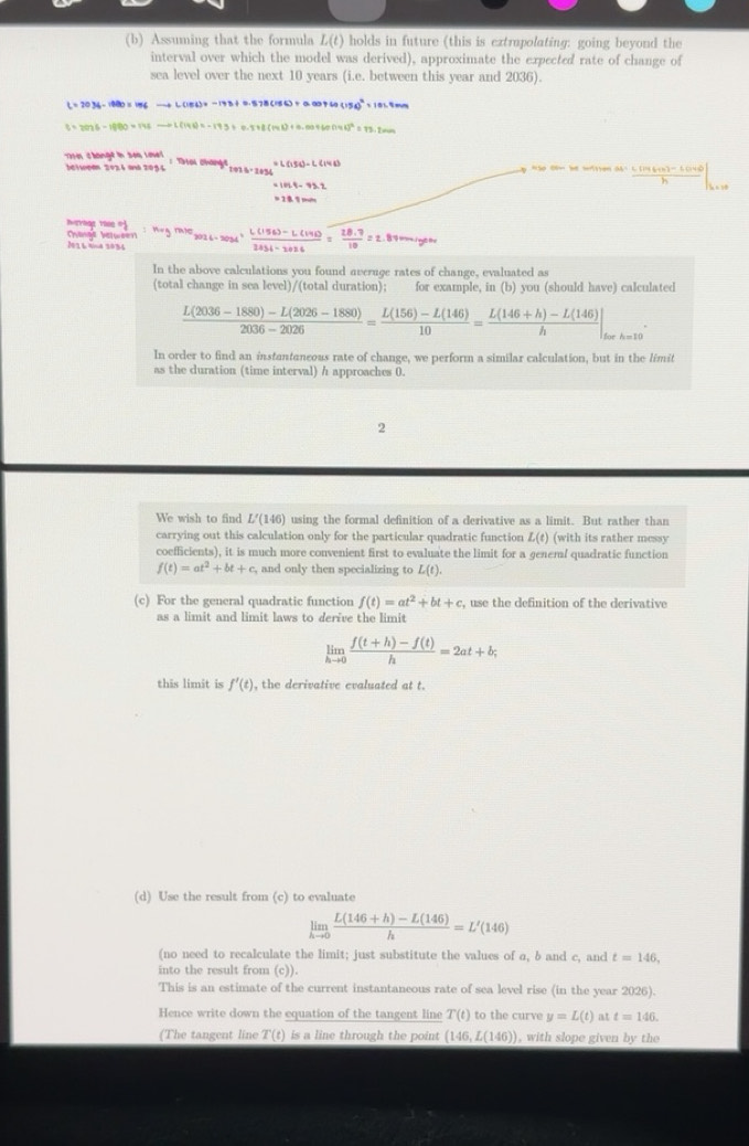Solved: Assuming that the formula L(t) holds in future (this is ...