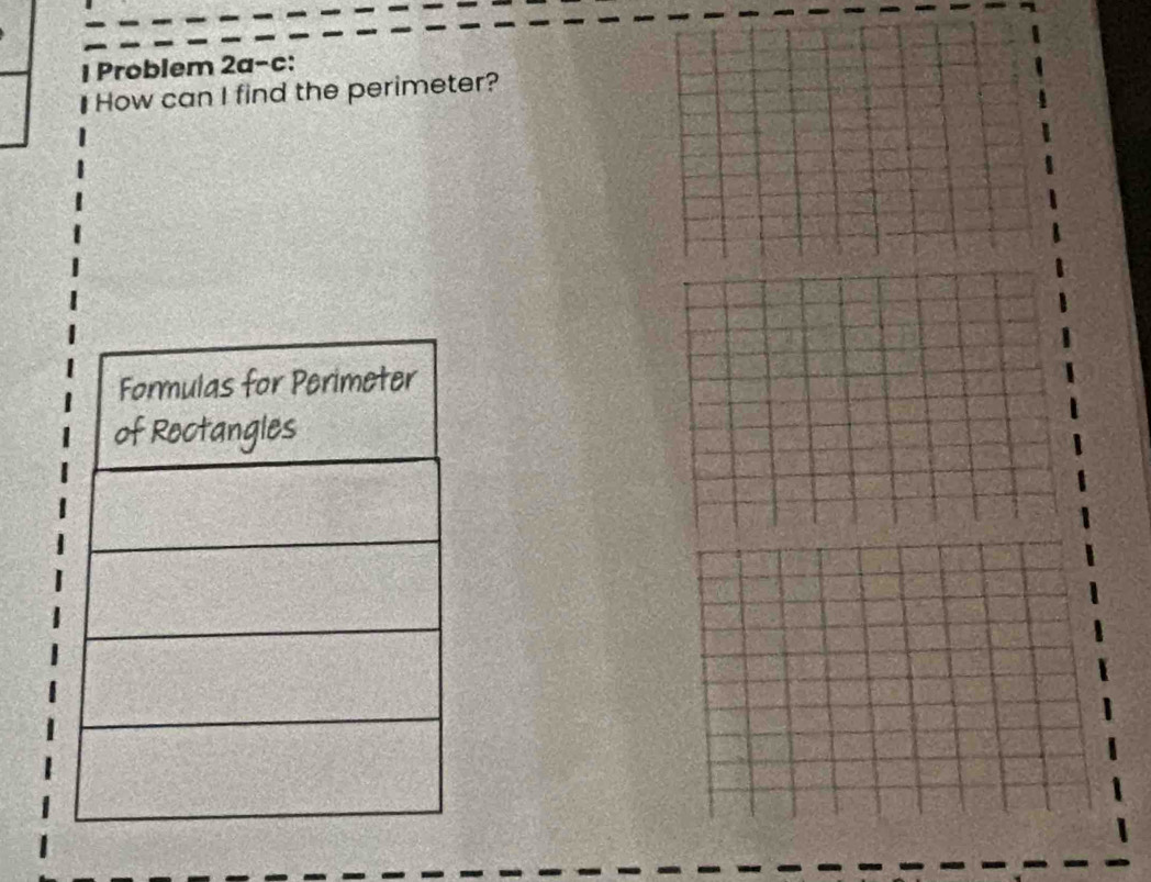 Problem 2a-c: 
How can I find the perimeter?