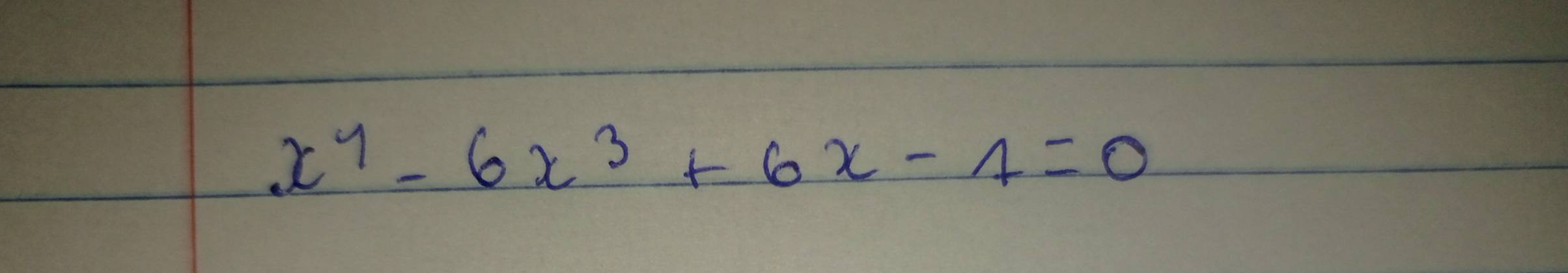 x^4-6x^3+6x-1=0