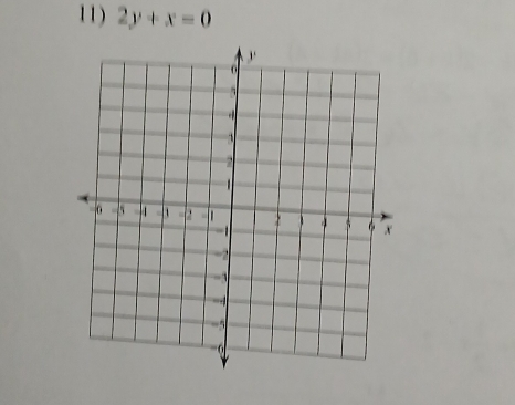 2y+x=0