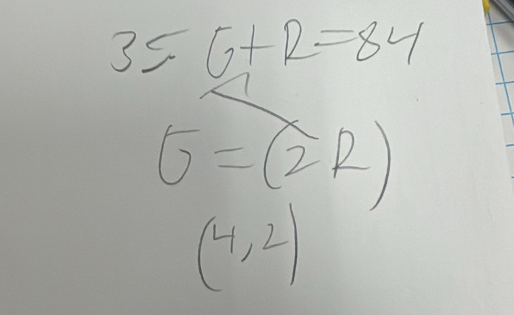 3=6+1=84
G=(2R)
(4,2)