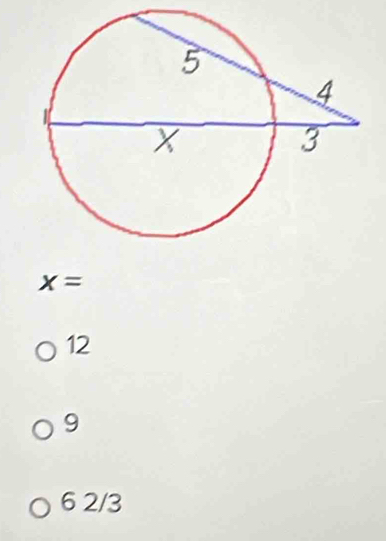 x=
12
9
6 2/3