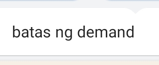 batas ng demand