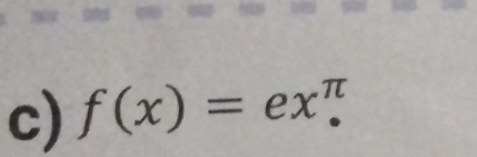 f(x)=ex^(π).