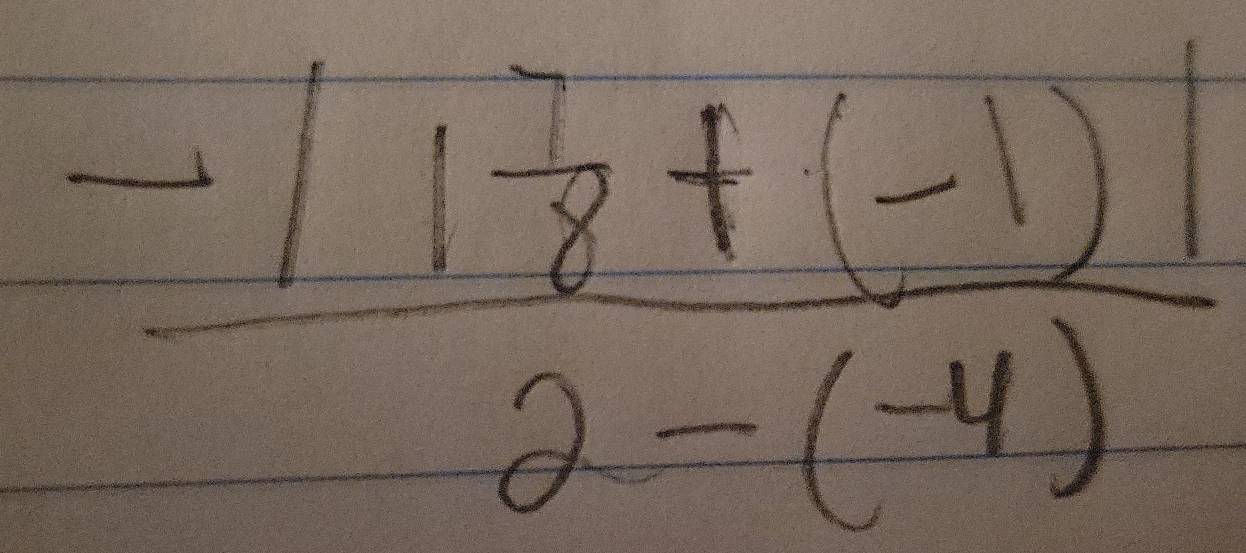 frac -|1^78+ ((-1)|)/2-(-4) 