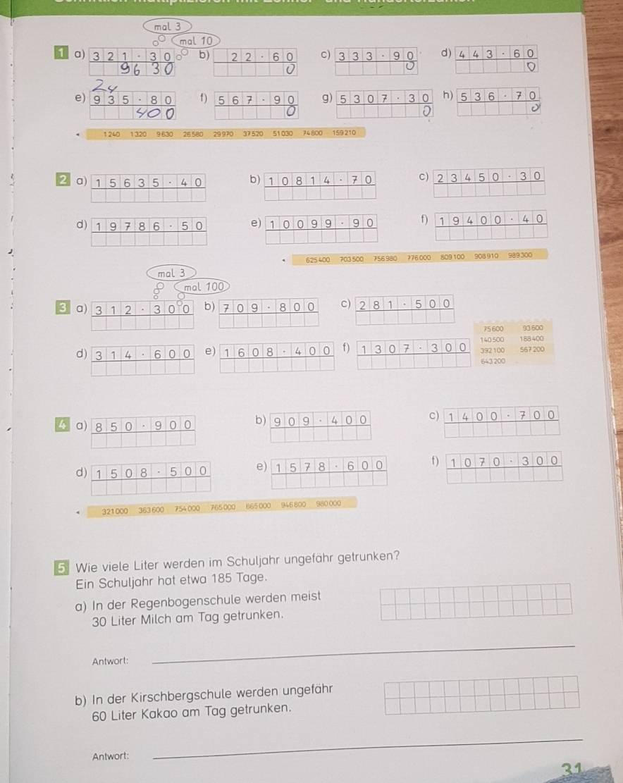 Gelöst:mal 3 mal 10 1 abCd e) f g n 1240 1 320 9 630 26 580 29 970 ...