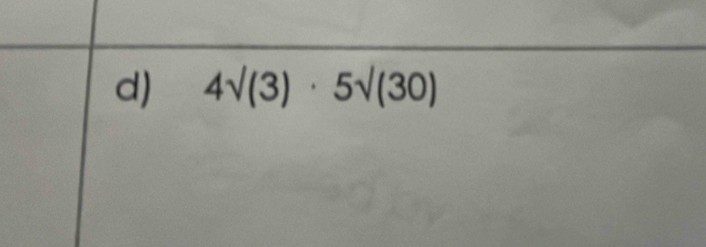 4surd (3)· 5surd (30)