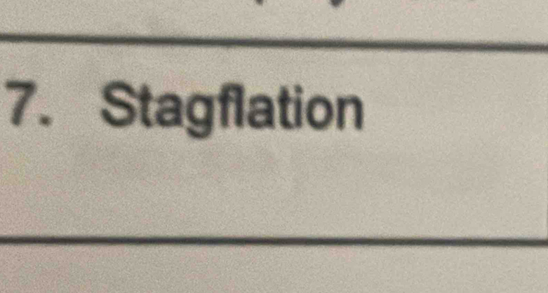 Stagflation