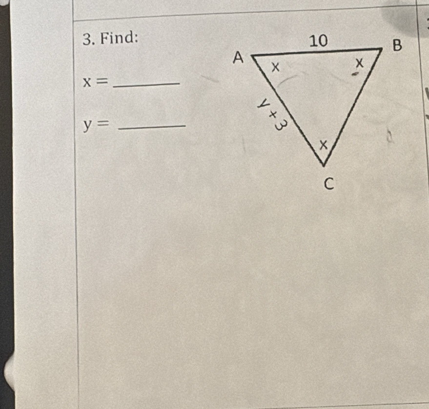 Find: 
_ x=
_ y=