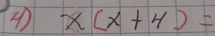 2 x(x+4)=