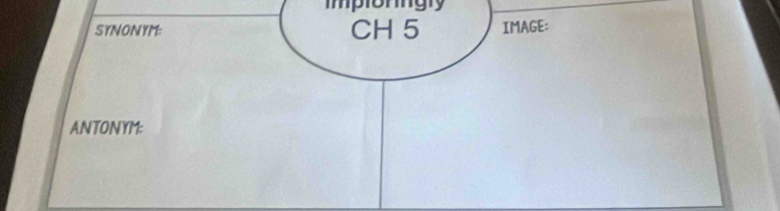 impiorigly 
SYNONYM: CH 5 IMAGE: 
ANTONYM: