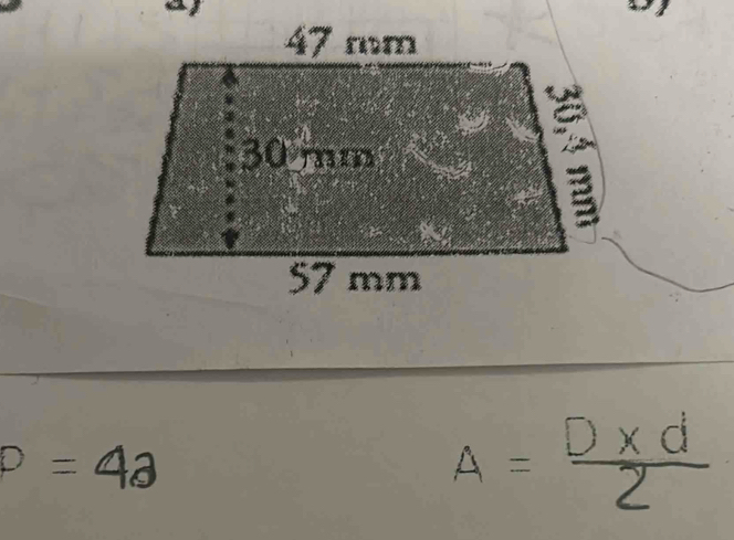 P = 4ª 4 -D x d