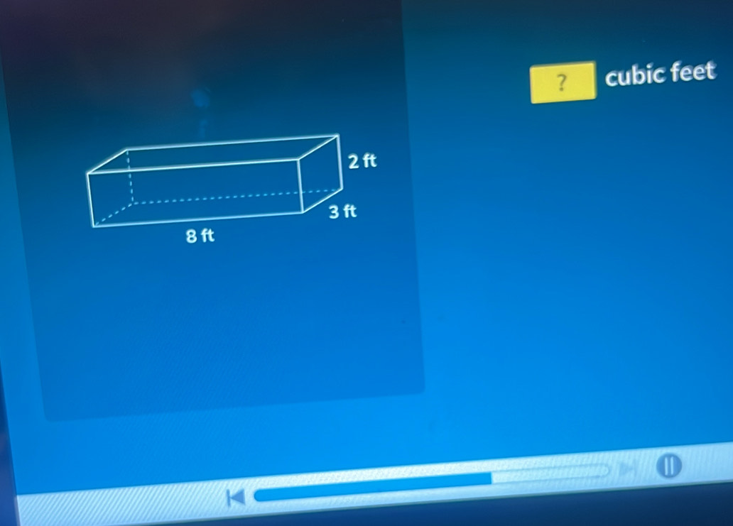 ? cubic feet