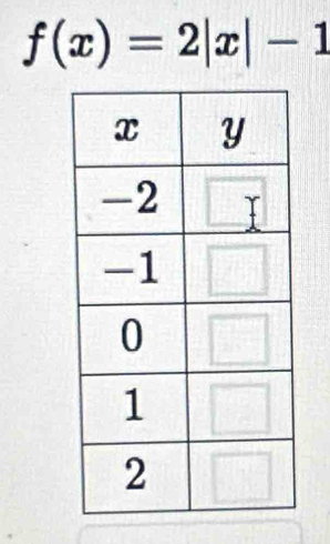 f(x)=2|x|-1