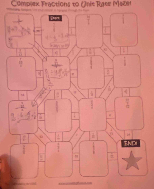 Complex Fractions to (Unit Rate Mazel