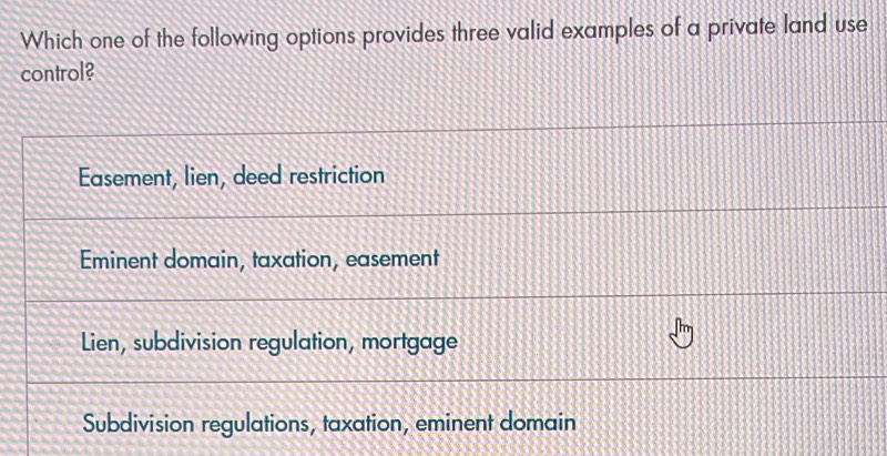 Solved: Which one of the following options provides three valid ...