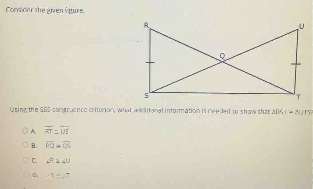 Solved: Consider the given figure. Using the SSS congruence criterion ...