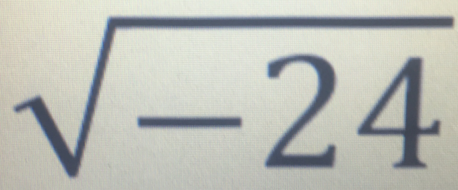 sqrt(-24)