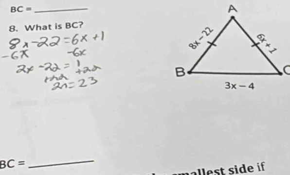 BC=
8. What is BC?
BC=
_
lest side if