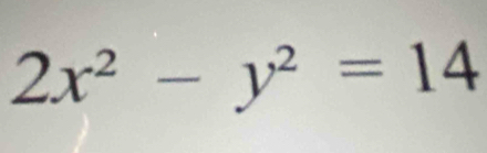 2x^2-y^2=14