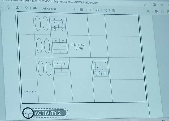 K8β/GEN MATH%26MODULE/Q1W1/GenMathQ1W1_01%20AS.pdf
T A^4 あ Ask Copilot - + 3 of 7
ACTIVITY 2