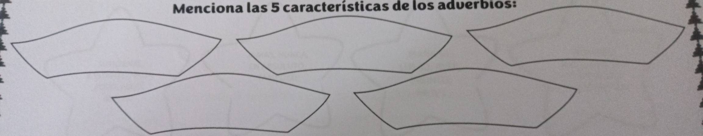 Menciona las 5 características de los adverbios: