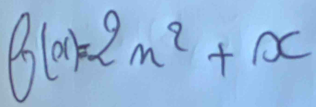 f(x)=2x^2+x