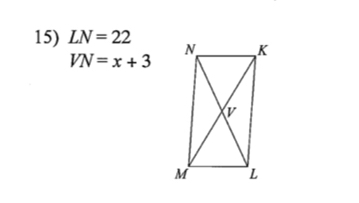 LN=22
VN=x+3