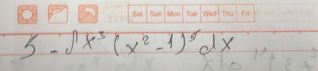 5-∈t x^3(x^2-1)^5dx