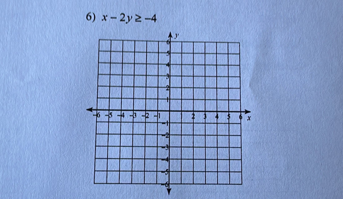 x-2y≥ -4