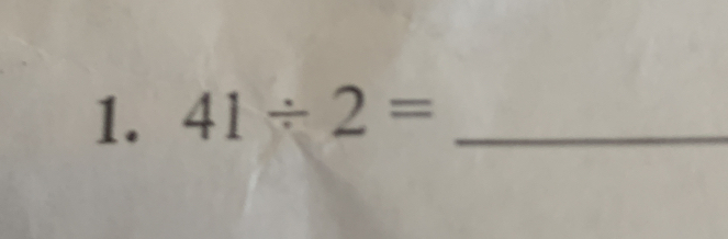 41/ 2= _