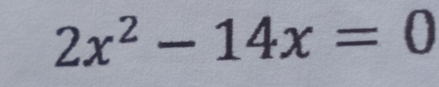 2x^2-14x=0