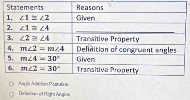 ostulate
Definition of Right Angles