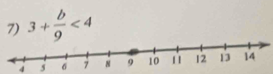 3+ b/9 <4</tex> 
4 5