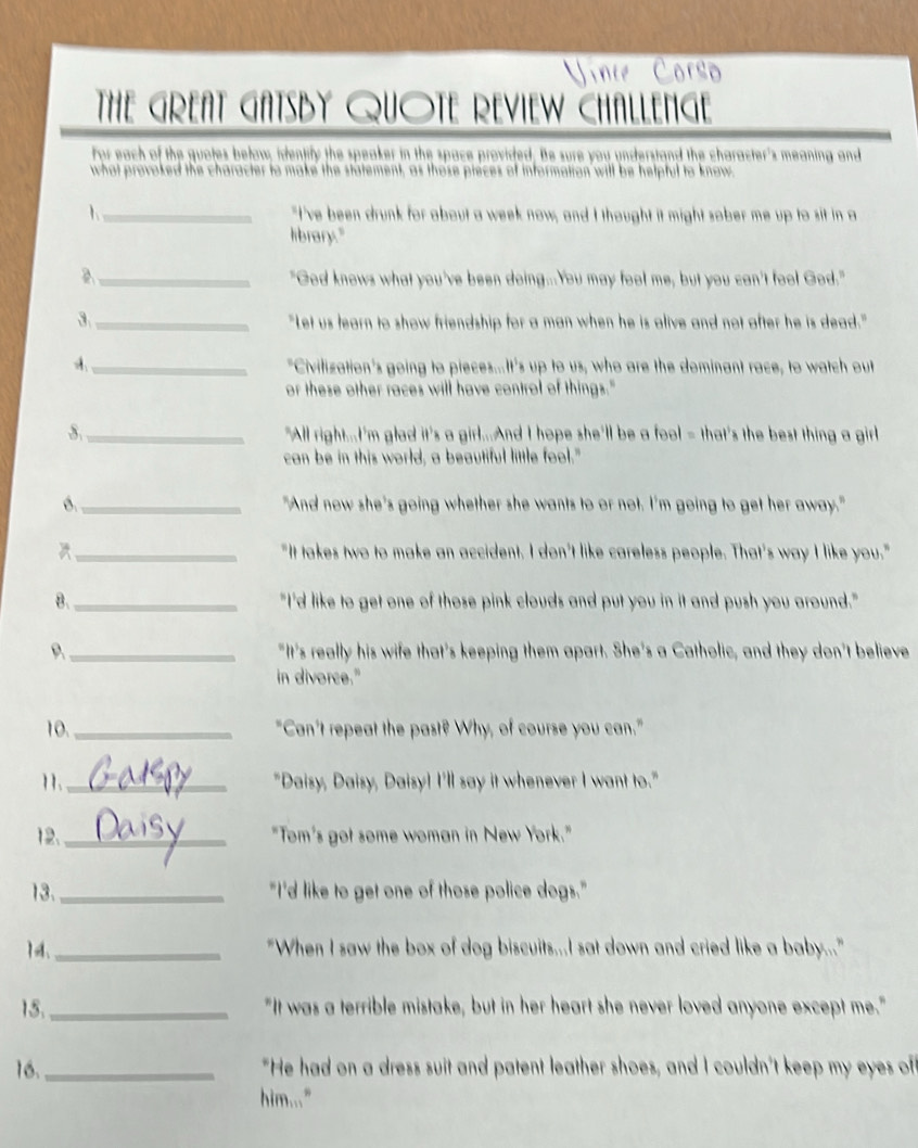 83 The Great Gatsby Quotes With Page Numbers and Explanations | Ageless  Investing, image size:846x1058