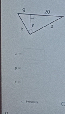 x= f(-2)
y=□
z=
( Previous 
。