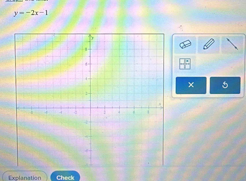 y=-2x-1
× 5 
Explanation Check