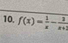 f(x)= 1/x - 2/x+2 