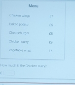 Hen curry?
f