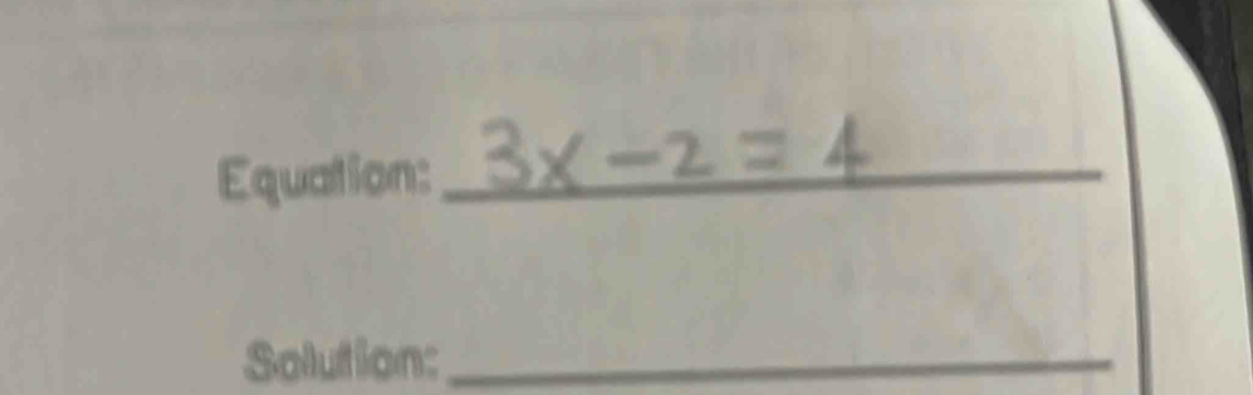 Equation:_ 
Solution:_