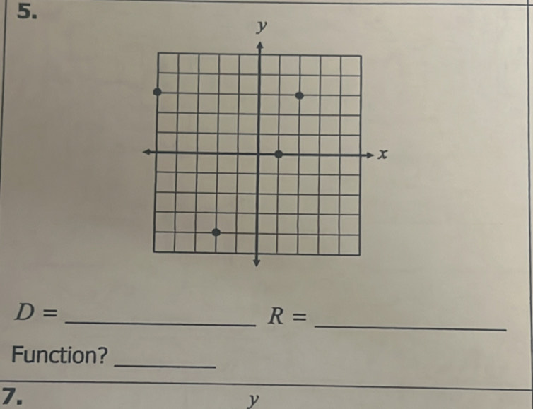 D=
_ R=
Function? 
_ 
7.
y